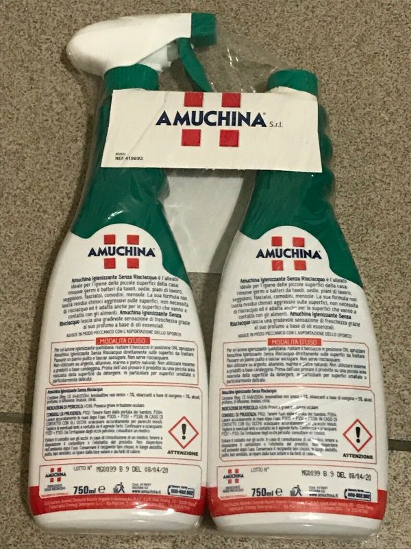 Spray Igienizzante Amuchina Senza Risciacquo - 750 ml X 2 > SERVIZI COTFASA