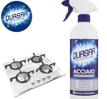 Spray Detergente Quasar per Superfici in Acciaio - 650 ml